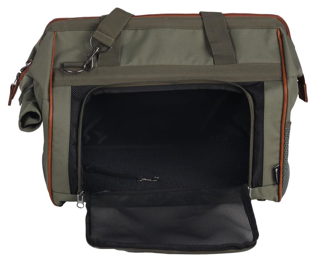 Flamingo Tragetasche Hannah grün, Maße: 47 x 26,5 x 34 cm