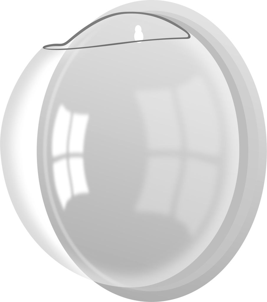 1 Set Fish Tank Fashion Dekorative universelle Wandmontage Hanging Flower Vase Home Decor für Haushalt-Spiegel ,Größen:23cm