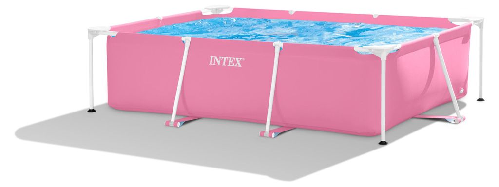 INTEX 28266NP - Pink Rectangular Frame Pool (220x150x60cm) Produktbild 