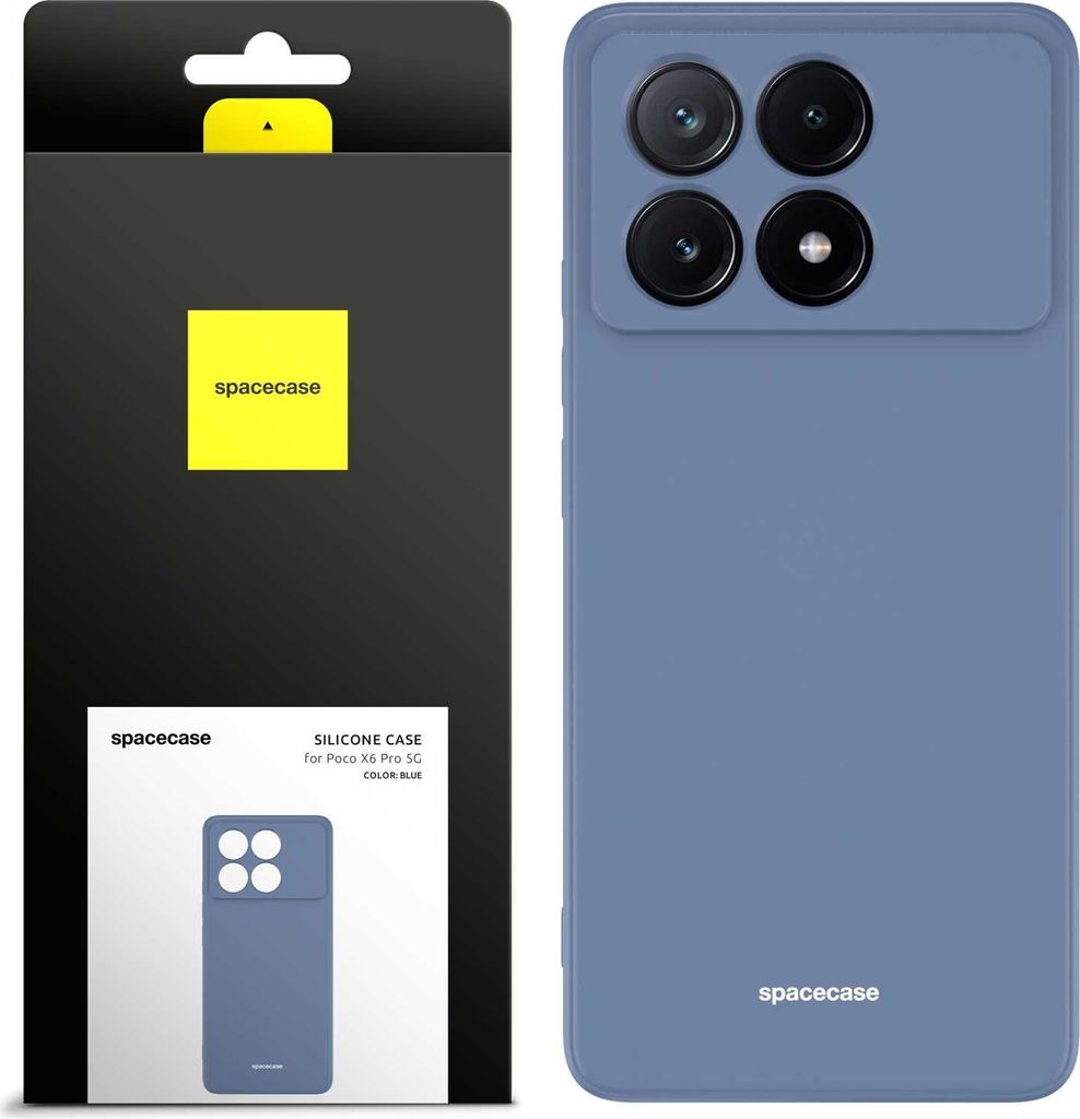 Spacecase Silikonhülle Poco X6 Pro 5G blau