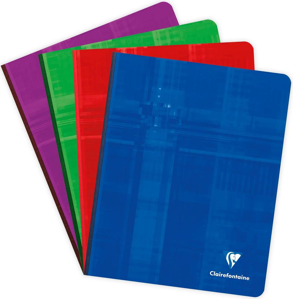 Clairefontaine 5x Notizbuch 16,5x21cm, 96 Blatt 90g, kariert 5/5 - Sortiert 922C