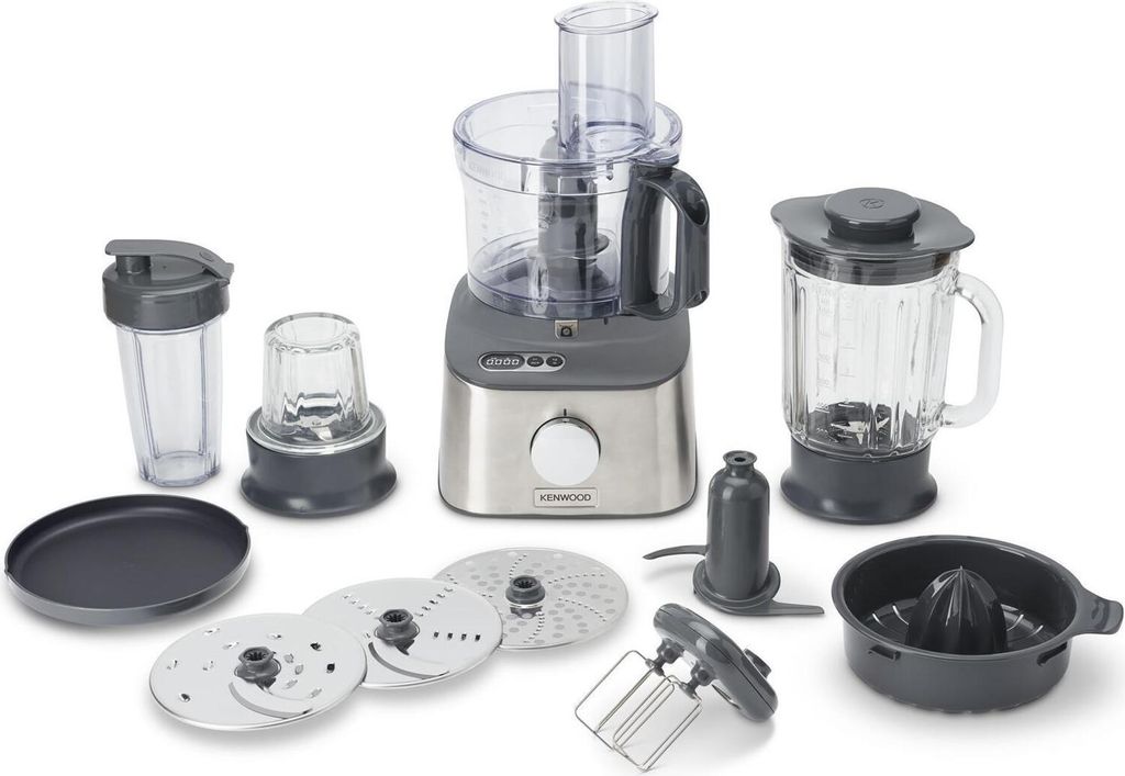 Kenwood Multipro Compact+ FDM316SS Kompakt Küchenmaschine mit viel Zubehör