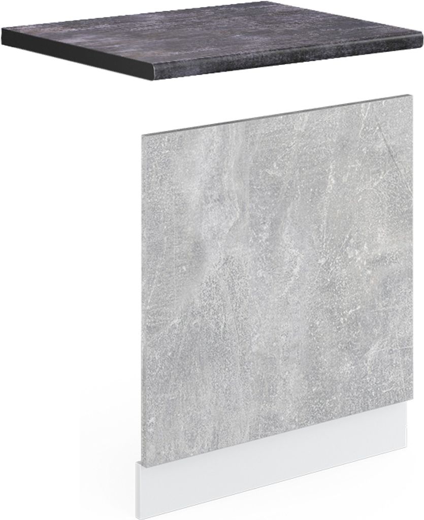 Frontblende Vicco R-Line Beton 60 cm , AP Anthrazit, Model 46784