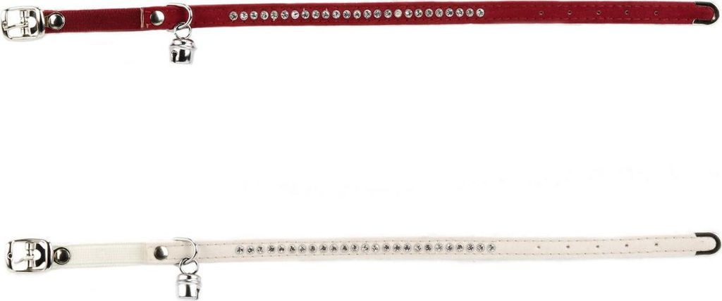 Beeztees Swarovski - Obroża dla kota - czerwona - 34x1x0,2 Zdjęcie produktu 