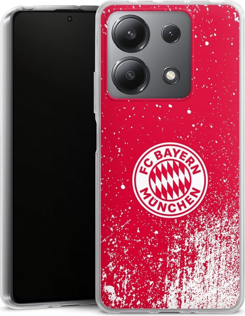 DeinDesign Handyhülle für Xiaomi Redmi Note 13 5G Silikon Hülle Case Smartphone Schutzhülle FC Bayern München FCB Offizielles Lizenzprodukt