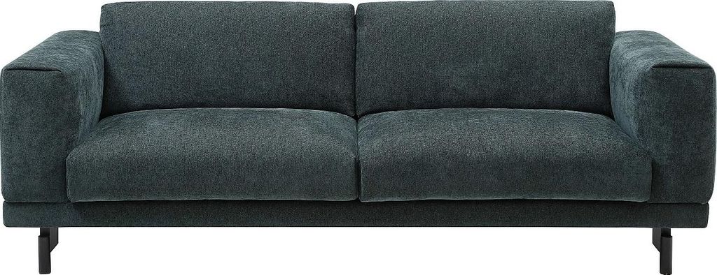 3-Sitzer Sofa - Chenille-Stoff Grün - DEMBOLA
