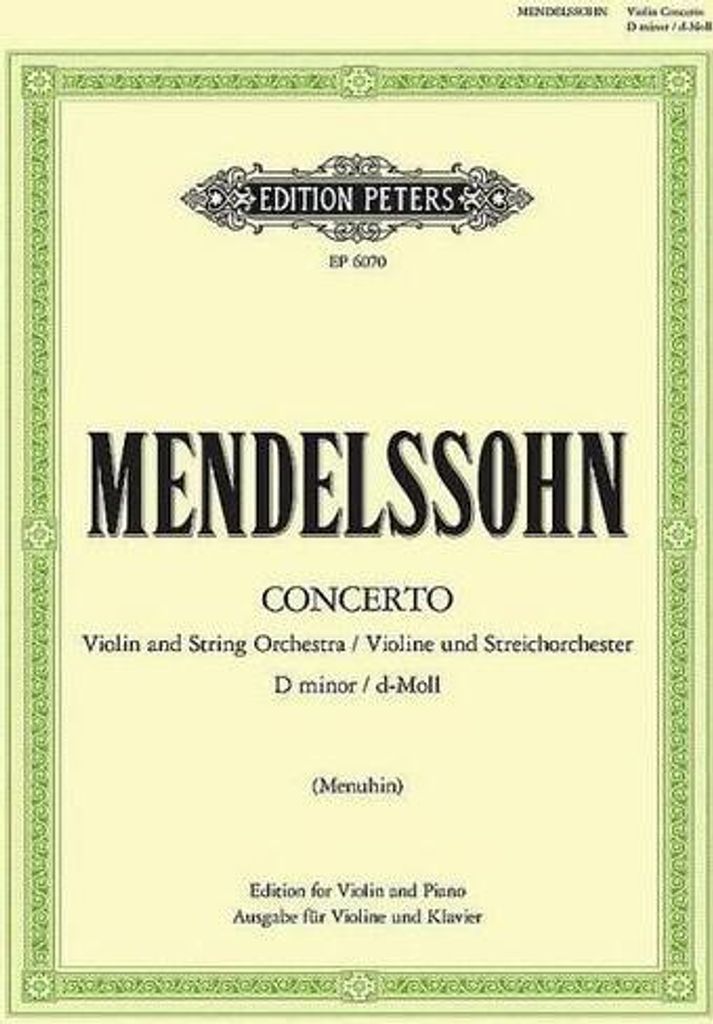 Konzert d-moll für Violine und Streicher: Klavierauszug