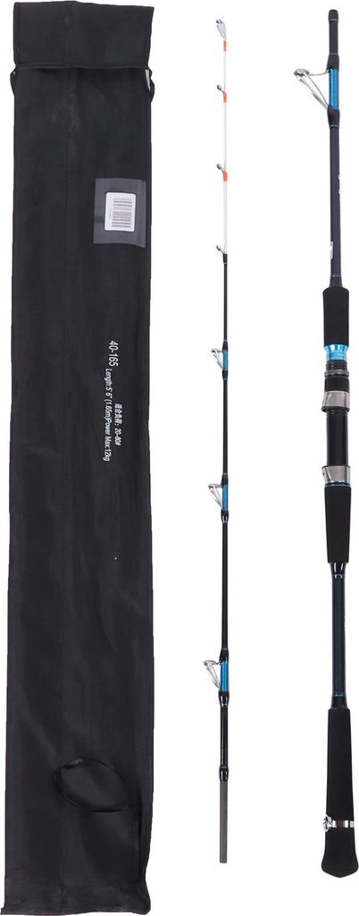 Tiefsee Offshore General Carbon Fishing Rod Luminous Spinning Antientanglement (1,65 m 5,4 Fuß)
