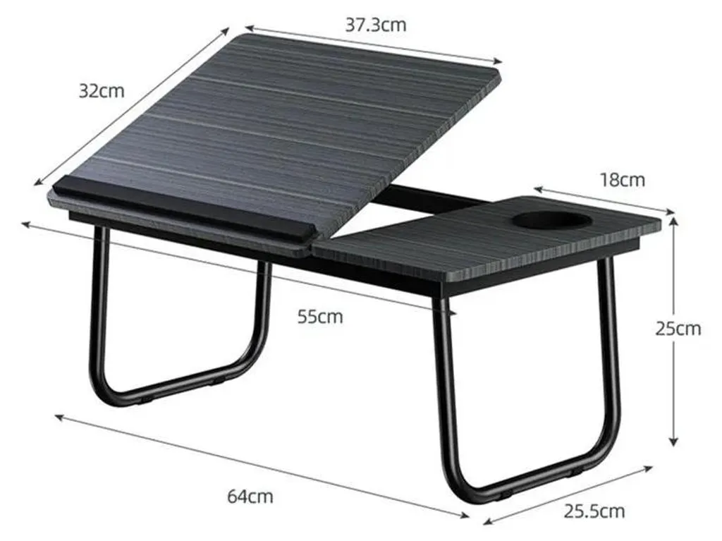 Table d'Ordinateur Portable contre Mal de Dos - Réglable et Ventilée