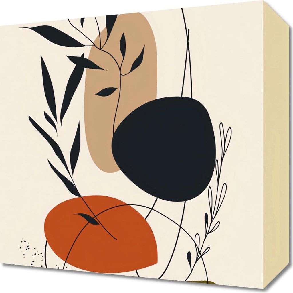 Bild 30x30cm Naturumzug