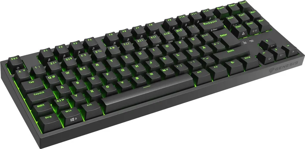 Clavier Genesis Thor 404 TKL RGB Gateron Pro Yellow USB Noir NKG-2183
