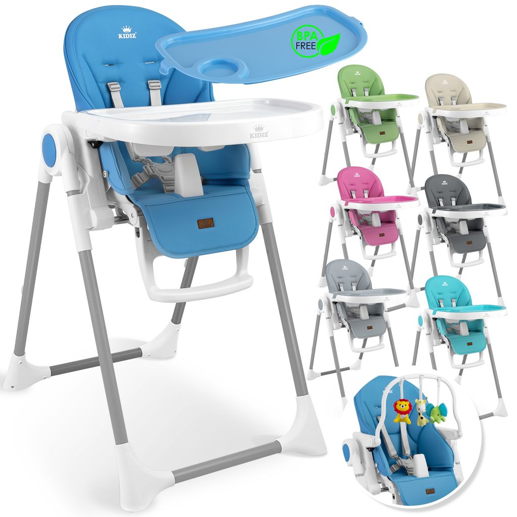 Caretero One Hochstuhl Kinderhochstuhl Babystuhl Faltbar Stuhl mit Esstisch 