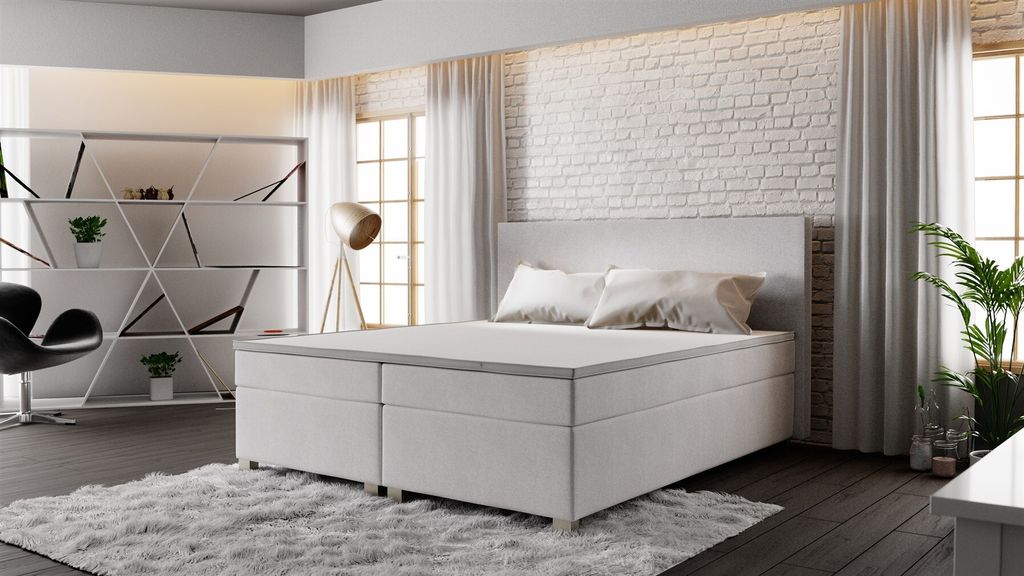 Boxspringbett Schlafzimmerbett OLIVER 140x200cm Beige