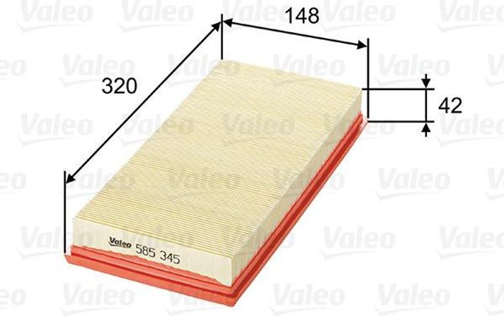 VALEO 585345 Luftfilter OE PC1060 kompatibel mit Cougar, Mondeo