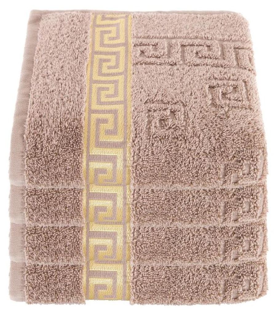 Luxus Medusa Handtücher 4er Set 50x90 cm - Beige / Hell Produktbild 
