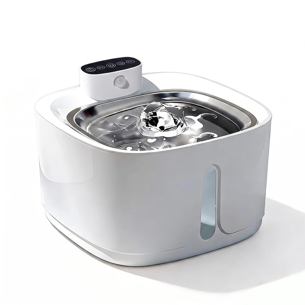 AjieQaQ Trinkbrunnen Kabellos für Katze, Wasserwanne aus Produktbild 