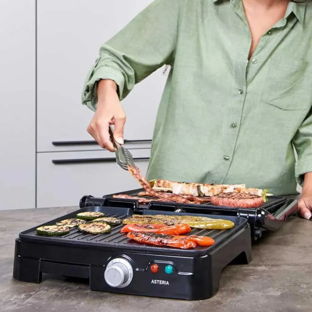 Grill électrique multifonction Taurus 2200W à ouverture 180° flexible - 4