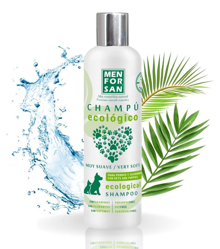 MENFORSAN Ökologisches Shampoo für Hunde und Welpen 300 ml, 100% biologisch abbaubare Inhaltsstoffe