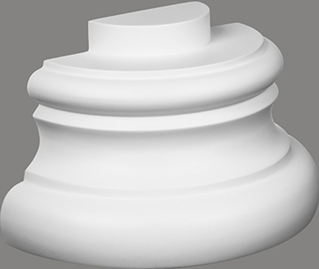 Mardom Halbsäulen Fußteil C5001-4H Profoam 280 x 140 x 150 mm Weiß für Halbsäule