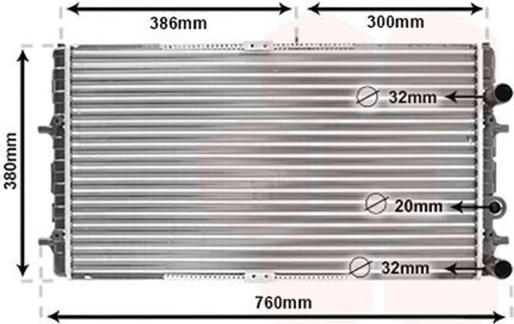 Radiateur de refroidissement eau pour SEAT Ibiza II (6K1) et Inca 6K