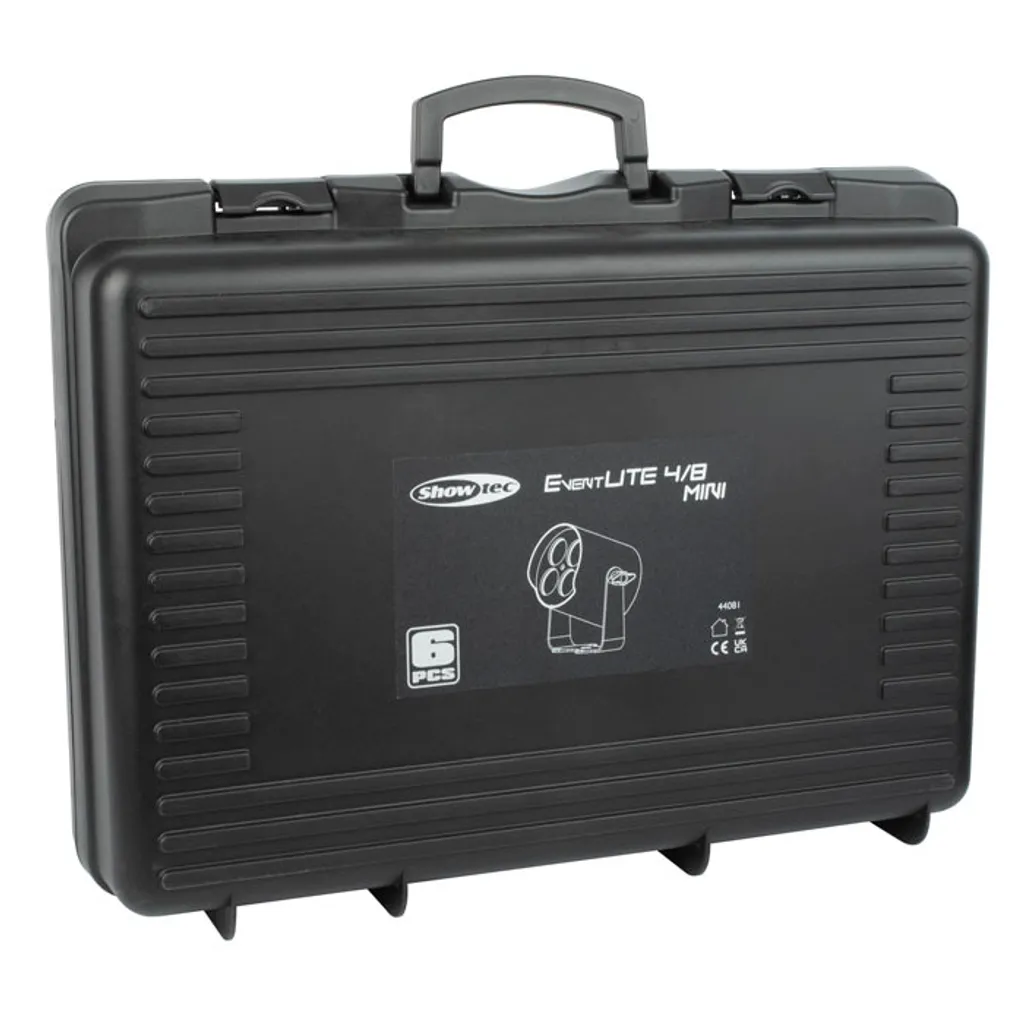 Étui Showtec pour 6 EventLITE 4/8 Mini fini les chocs et les pertes
