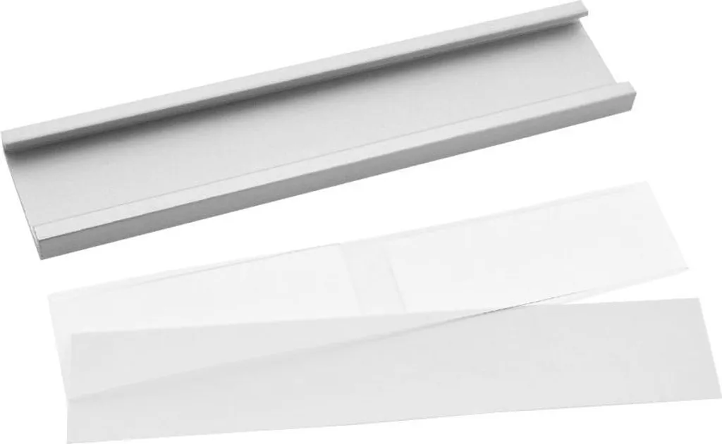 Porta Etichette Alluminio 65x15mm CombiCraft - 5 Pezzi Professionali