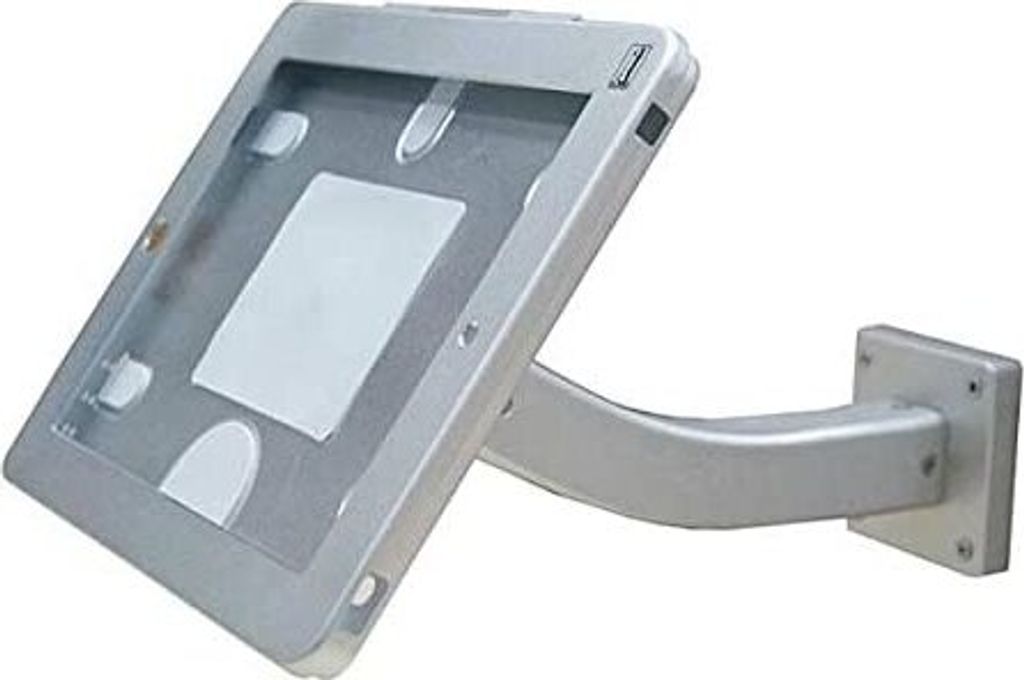 SYSTEM-S Wand Halterung mit Gebogenem Haltearm Abschließbar für iPad Pro 10.5" (2017) iPad Air 3 (2019) A2152 A2123 A2153 A2154 A1701 A1709