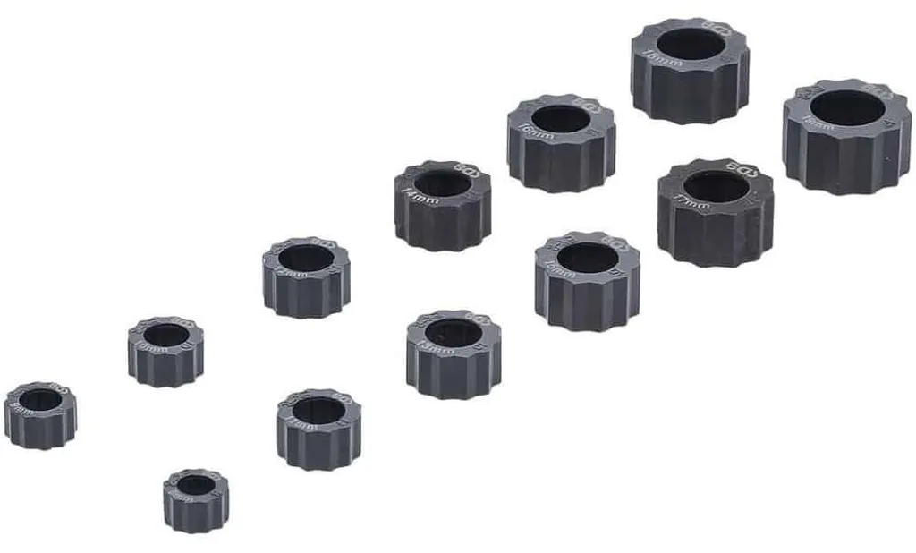 Jeu d'extracteurs de vis et écrous 12 pcs D-Work en acier résistant
