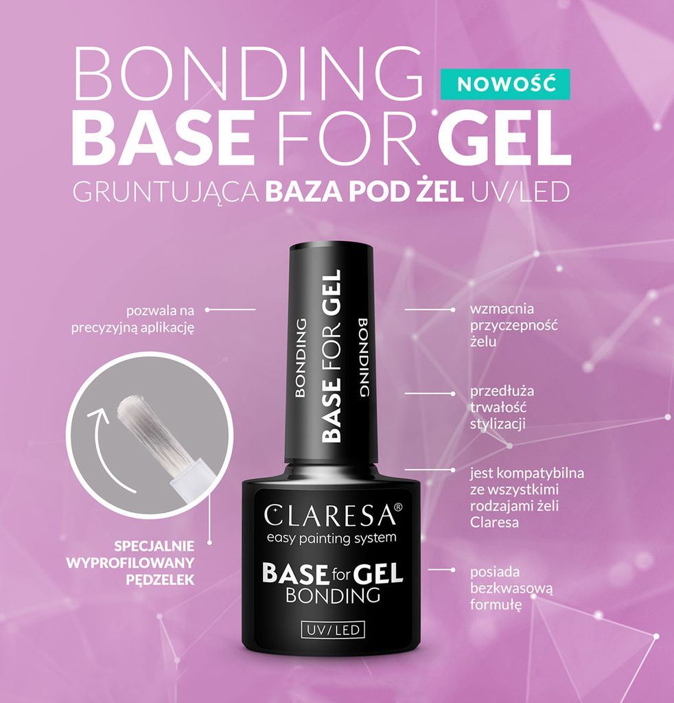 CLARESA bonding base for gel- bezkwasowa baza pod ??el 5g Zdjęcie produktu 