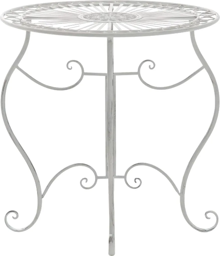 Tavolo Bianco Indra CLP: L'Eleganza del Ferro Nostalgico Outdoor