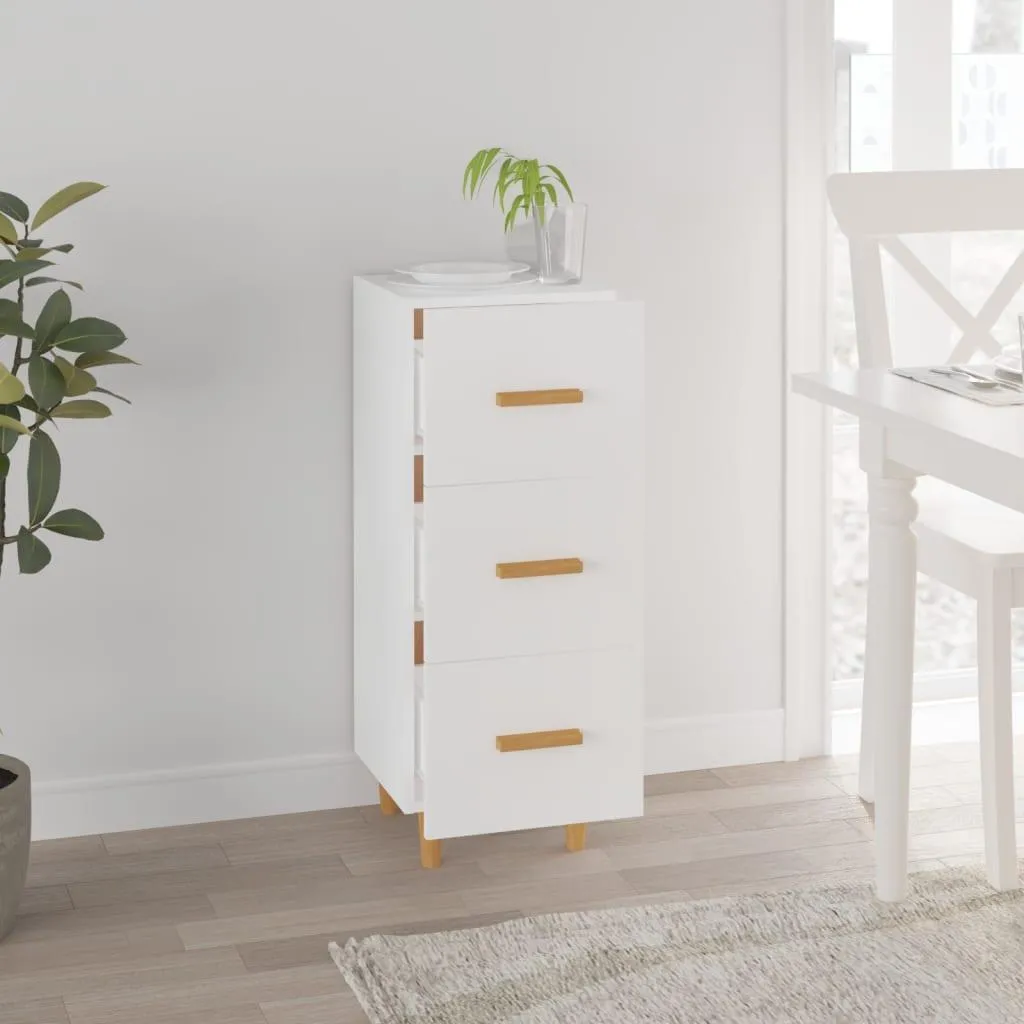 vidaXL Mobiletto Bianco 34,5x34x90 cm | Ideale per DIY e Hobby