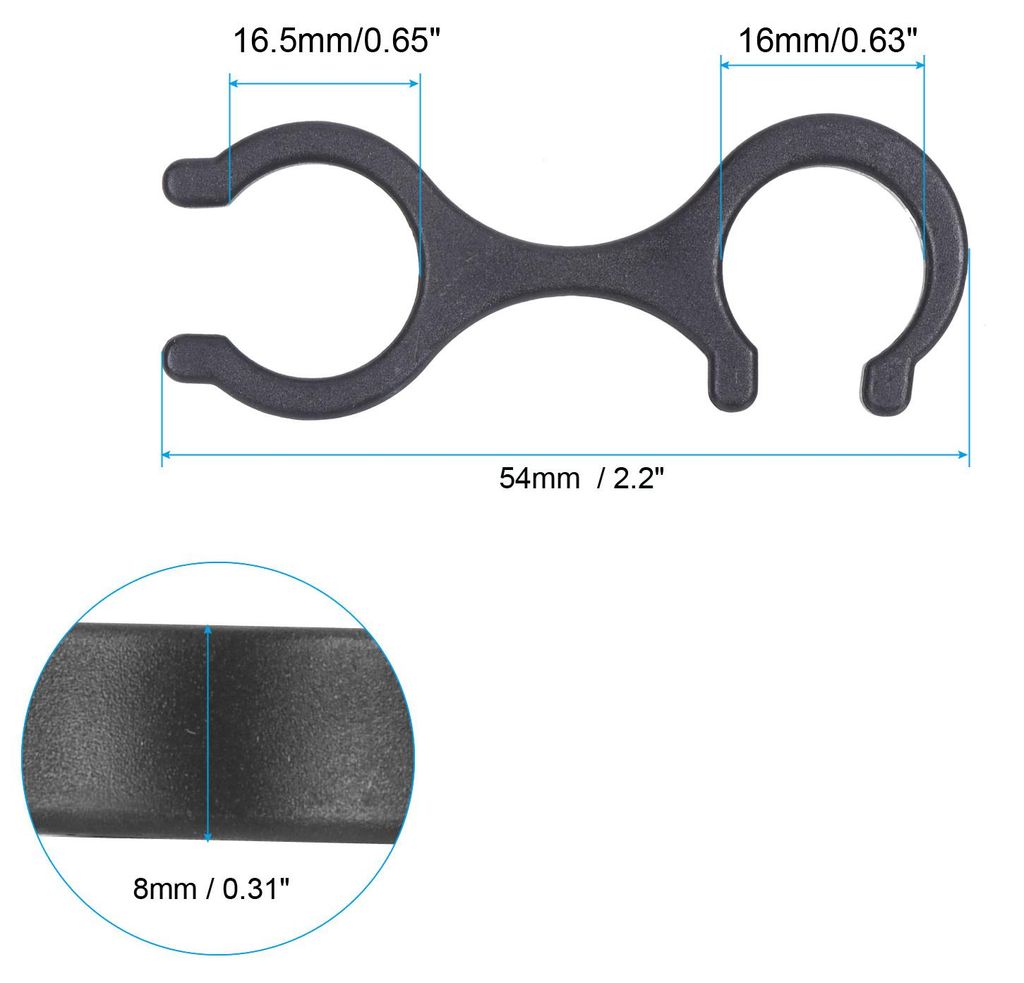 Trekking Pole Clips, 8 Stš¹ck Wanderstock Zubeh?r Doppelte Stangenverschlussverbinder fš¹r Outdoor-Wandern Camping