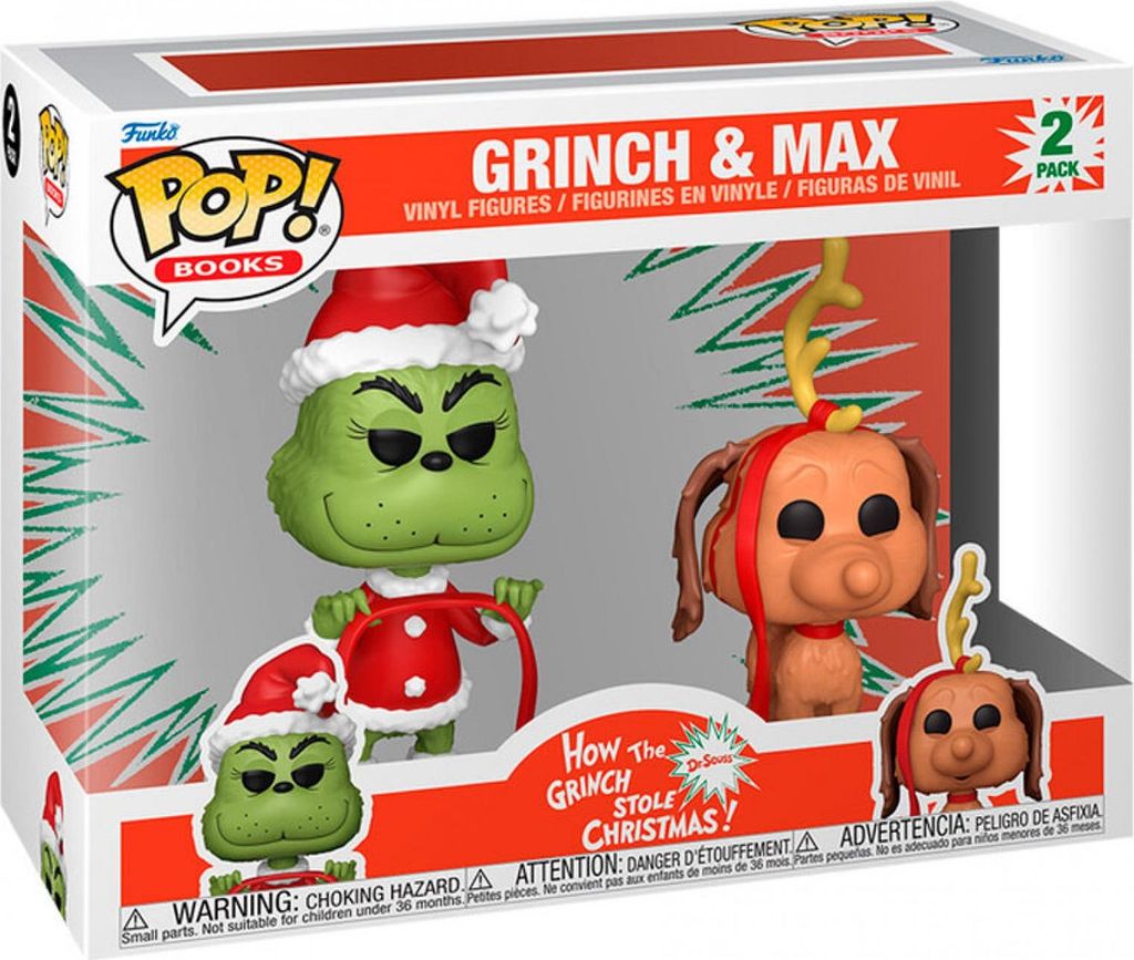Figúrka Funko POP set the Grinch 2pack Grinch and Max Obrázok produktu 