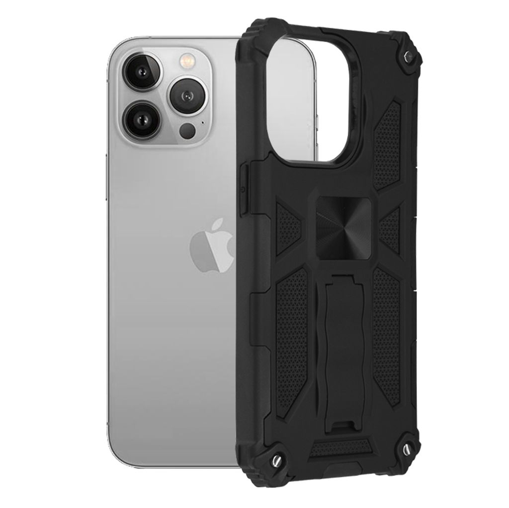 Techsuit Blazor Back Cover Hülle für Apple iPhone 13 Pro - Schwarz