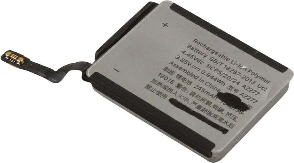 Avizar, Akku Apple Watch 40 mm Serie 5 3,81 V 245 mAh Li-Polymer, Grau