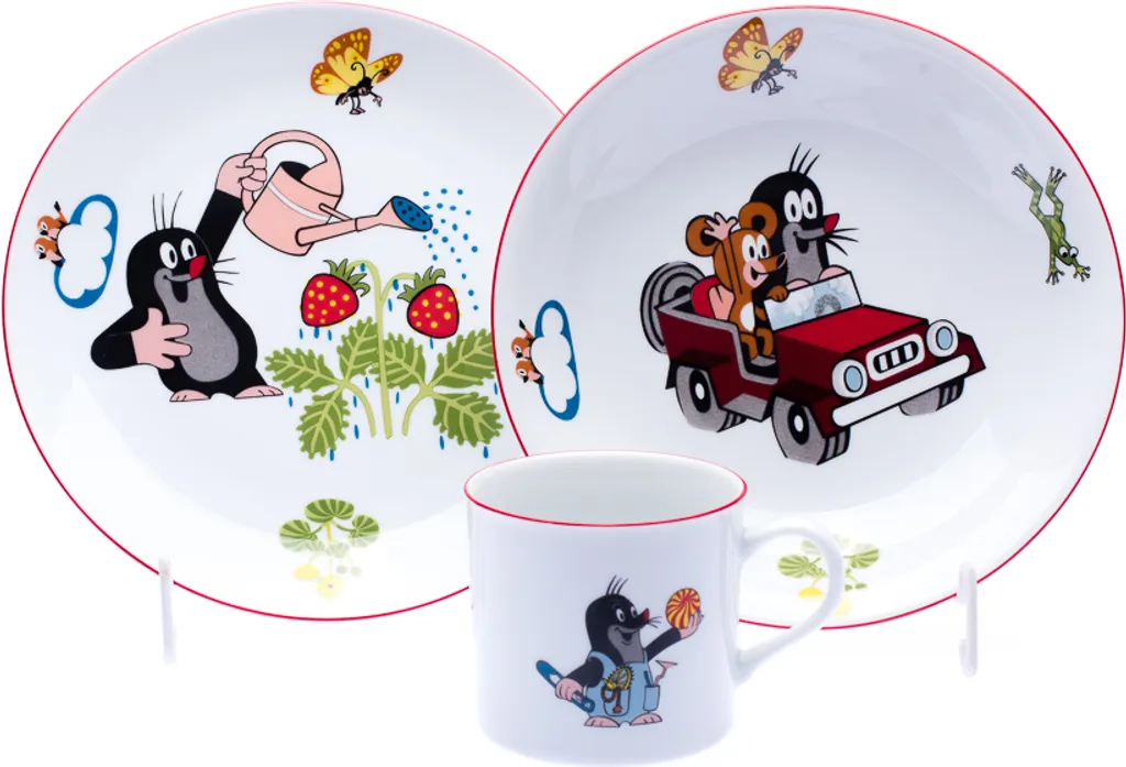 Idee Regalo: Set Bambini Thun 1794 Mole Porcellana Ceca 3 Pezzi