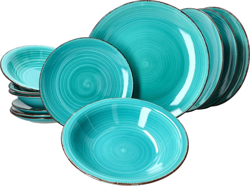 Uni 12-tlg. Teller Set 4 Pers. Kuchen-, | Kaufland.de 
