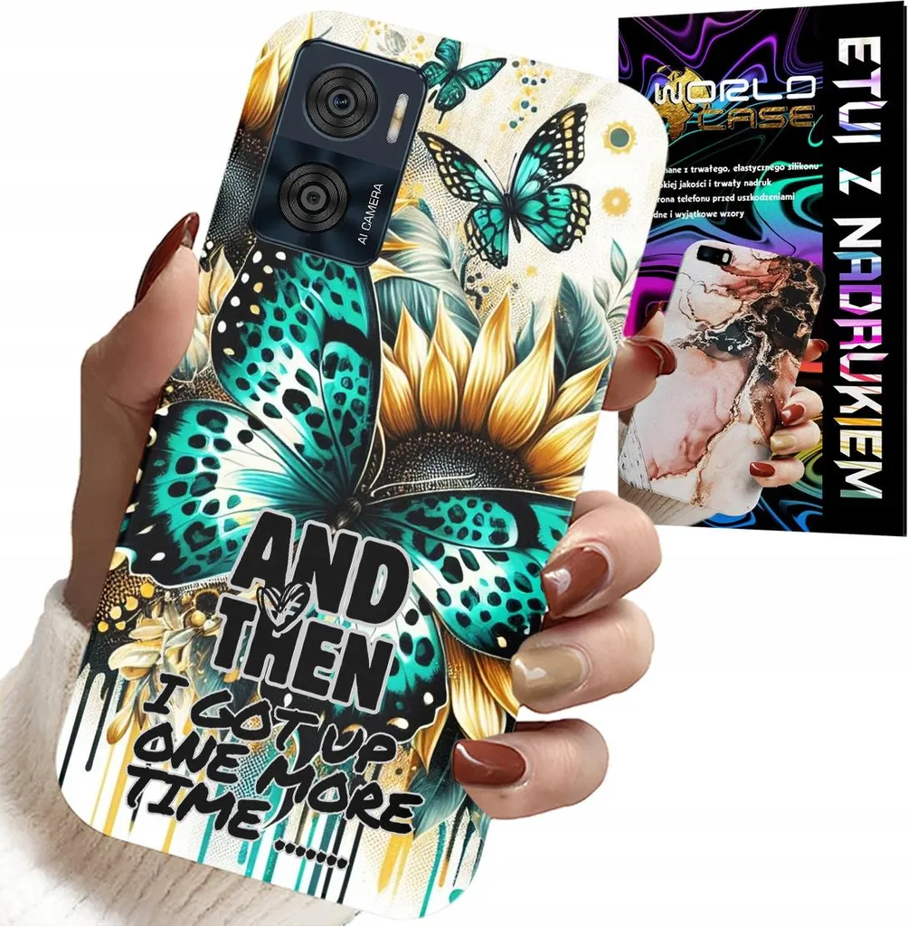 Idea Regalo Moto E22 / E22I - Cover Motivazionale + Protezione