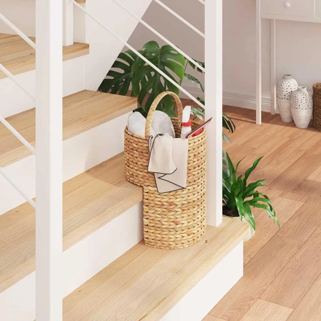 Panier d'escalier anti-encombrement en jacinthe d'eau - Solution rangement - 4