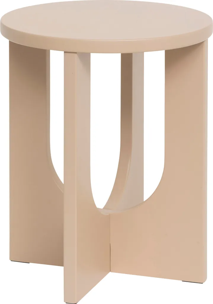 Table d'appoint pour salon et chambre Bloom Noisette - Pose-café 50x40 cm
