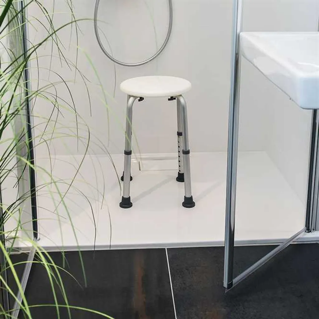 Tabouret de baignoire M-1020 assise ronde antidérapante et robuste