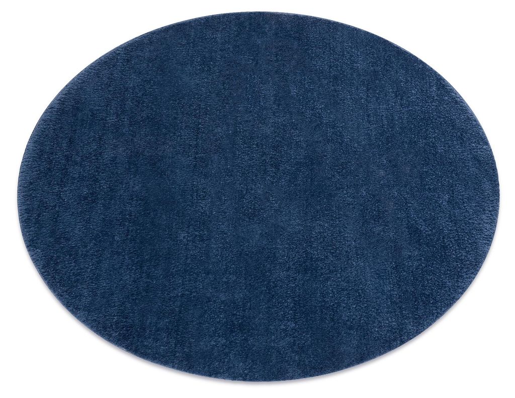 Tapis de lavage moderne LINDO cercle bleu foncé, Image du produit 