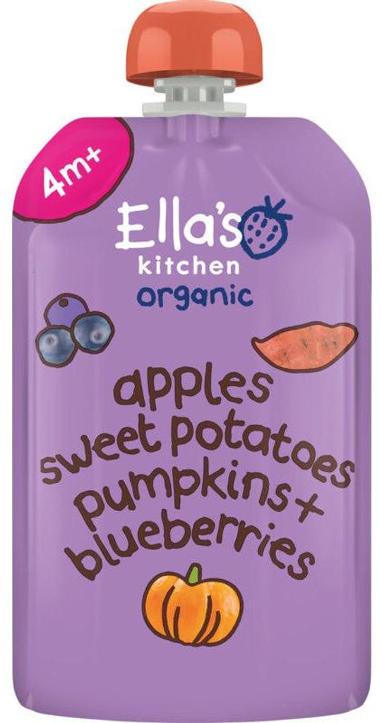Ella's Kitchendětská kaše Sladké brambory a dýně 120 g od 4 Obrázek produktu 
