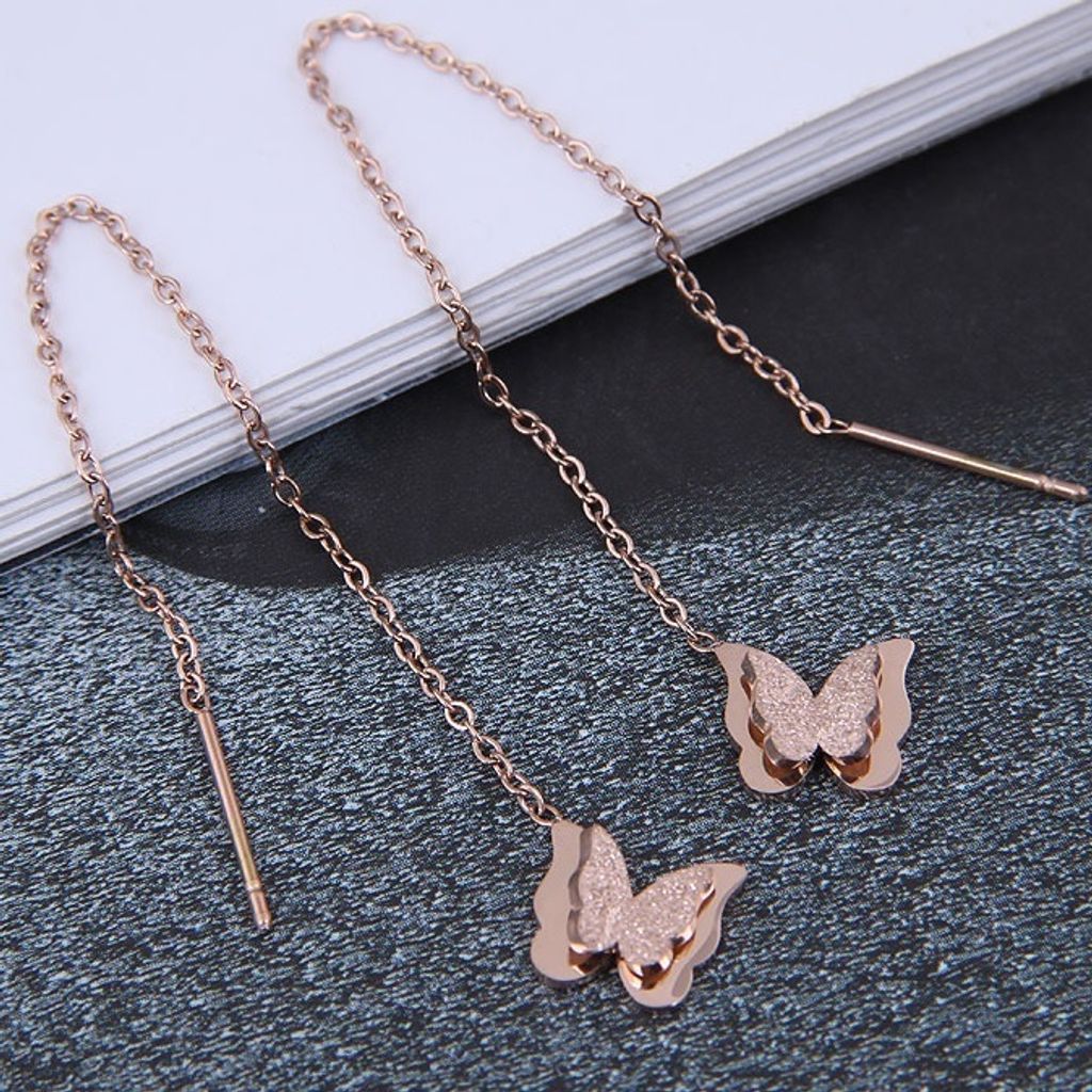 Brianna Ohrringe in Gold und Rosa – Eleganz für empfindliche Haut KP20680