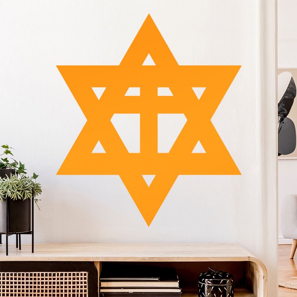 Messianische Juden D2 Wandtattoo Wandaufkleber Wall Sticker - Dekoration, Küche, Wohnzimmer, Schlafzimmer, Badezimmer