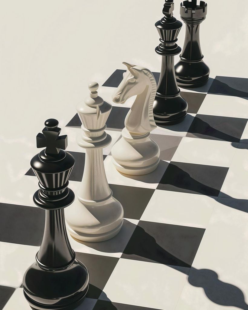 Plakat 40x50cm Schach und Matt
