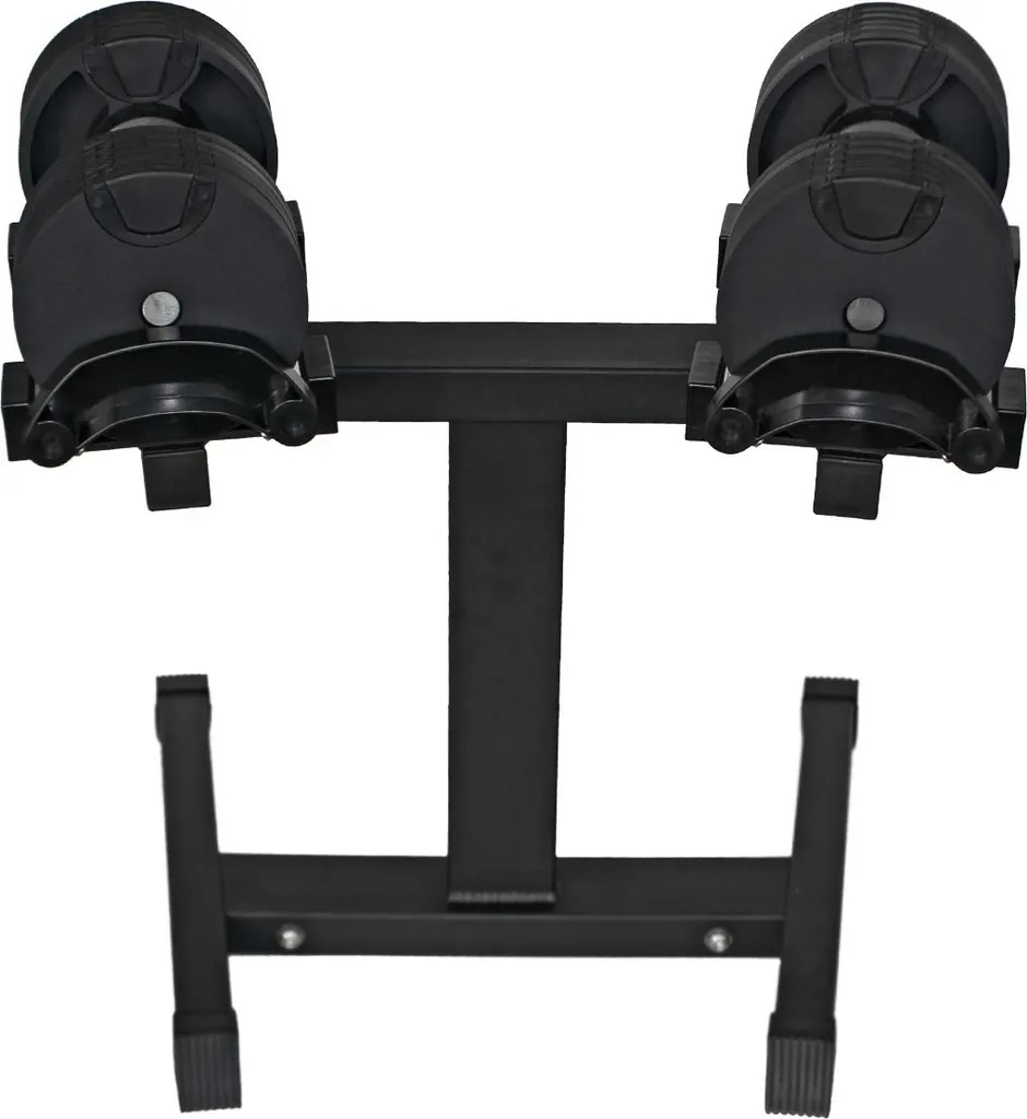 Rangement haltères MASTER Spin : Rack vertical stable en acier renforcé - 4