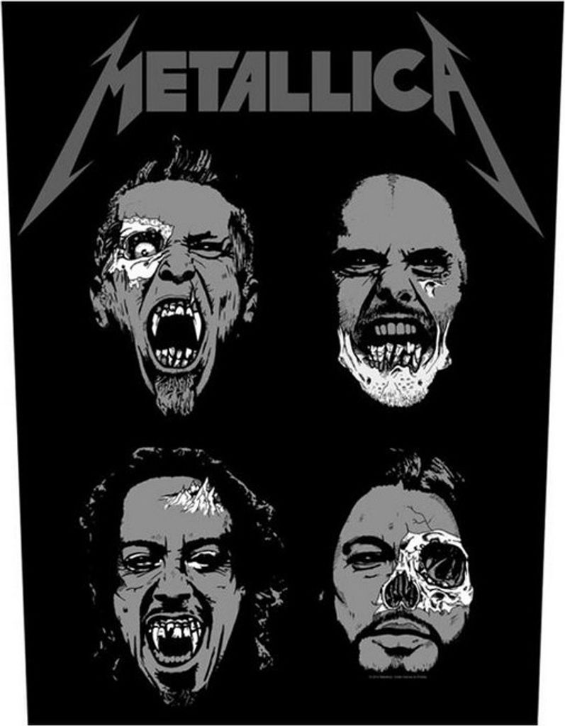 Metallica - Patch "Undead" RO6705 (Einheitsgröße) (Schwarz/Grau/Weiß)
