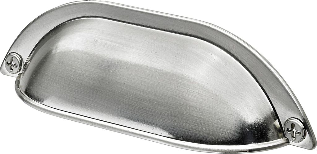 Hettich Möbelgriff Muldengriff 96 mm edelstahl optik - 1 Stück