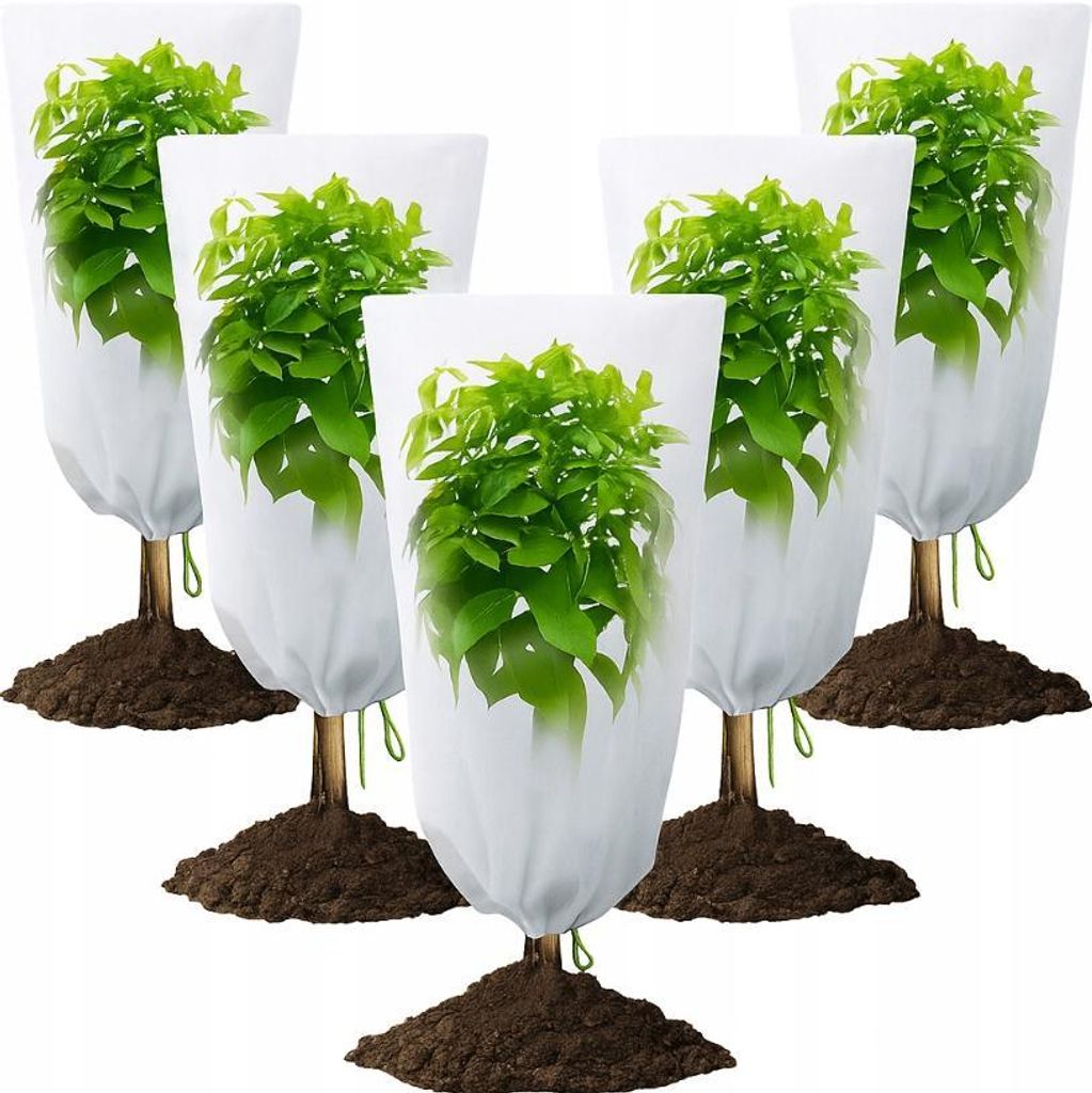 Winterschutzhaube für Pflanzen aus Vlies – 3 Stück Frostschutzhauben für Gartenpflanzen